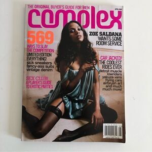 Complex Magazine April/May 2005 Vince Vaughn/Zoe Saldana Marc Ekco